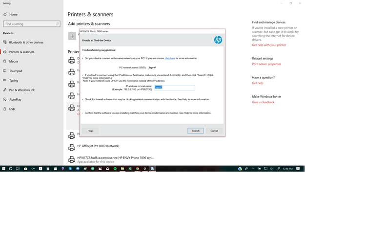 Solved: Issue installing Printer Driver - HP Support Community - 7051719
