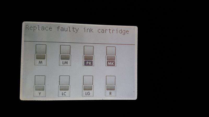 Replace Faulty ink Cartridge-HP Z6200
