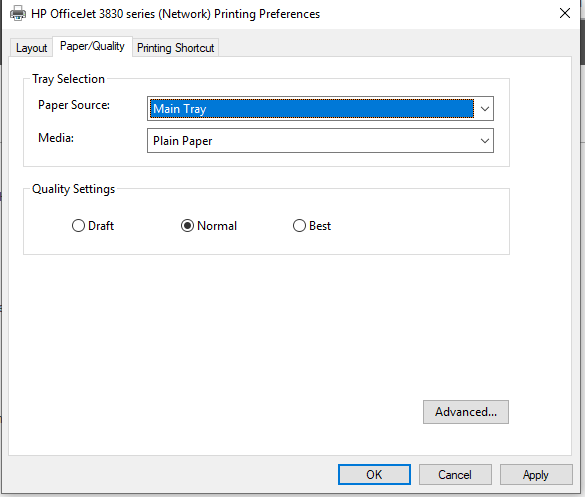 hp officejet 3830 not printing black
