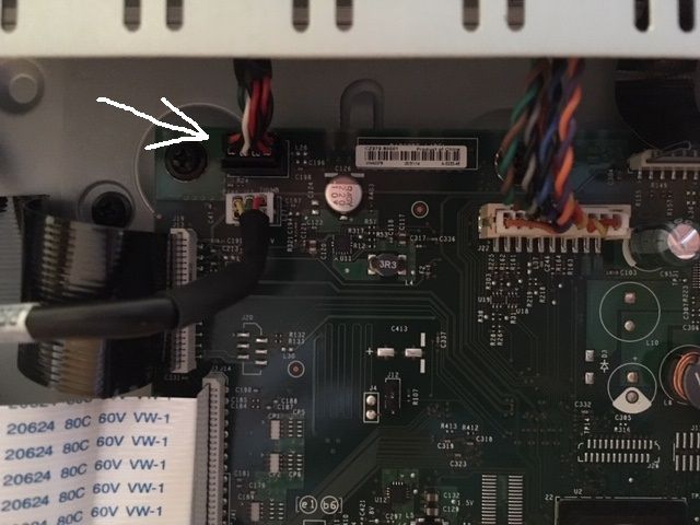 Location of Jack on Control Board