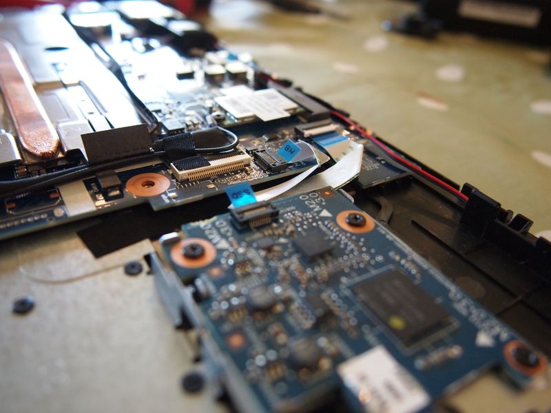 The connector has the MB on one side and SSD on the other.