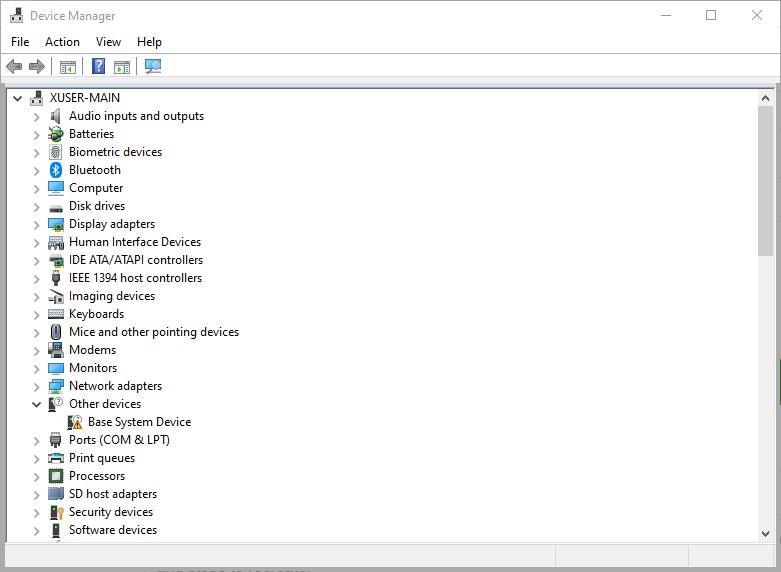 Solved Base System Device Driver Unknown. HP Support Community 7112674