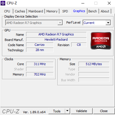 I can't find my AMD Radeon™ 530 (DDR3 2 GB) - HP Support Community - 7130075