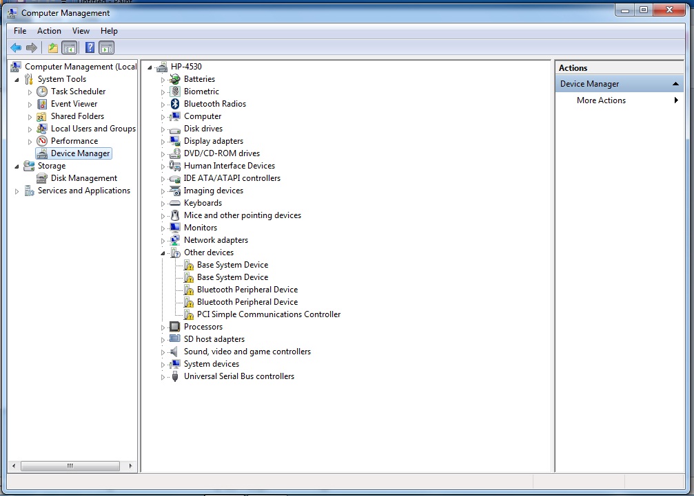 Solved HP Probook 4530s Bluetooth driver error code 43 HP Support