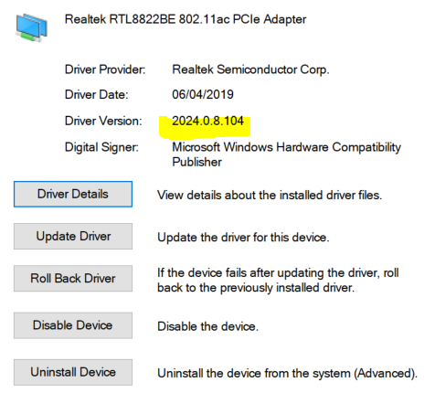 Solved: Re: Wi-Fi is not stable... realtek rtl8822be 802.11ac pcie... - HP  Support Community - 7158191
