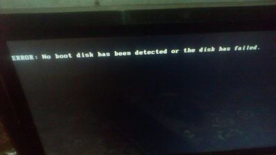 My HP Pavilion 21 h014 all in one Error No boot disk has b