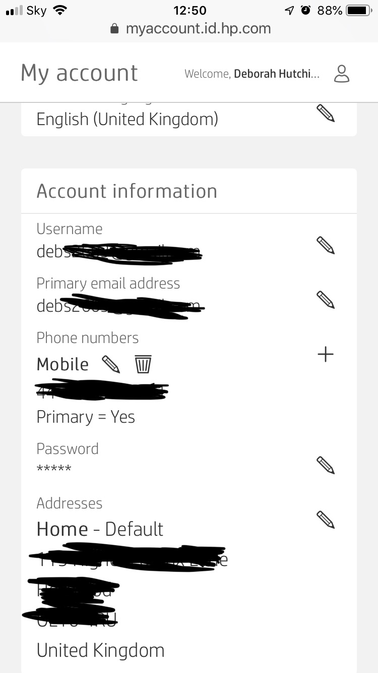 Instant Ink Account needs attention or Update payment method... HP