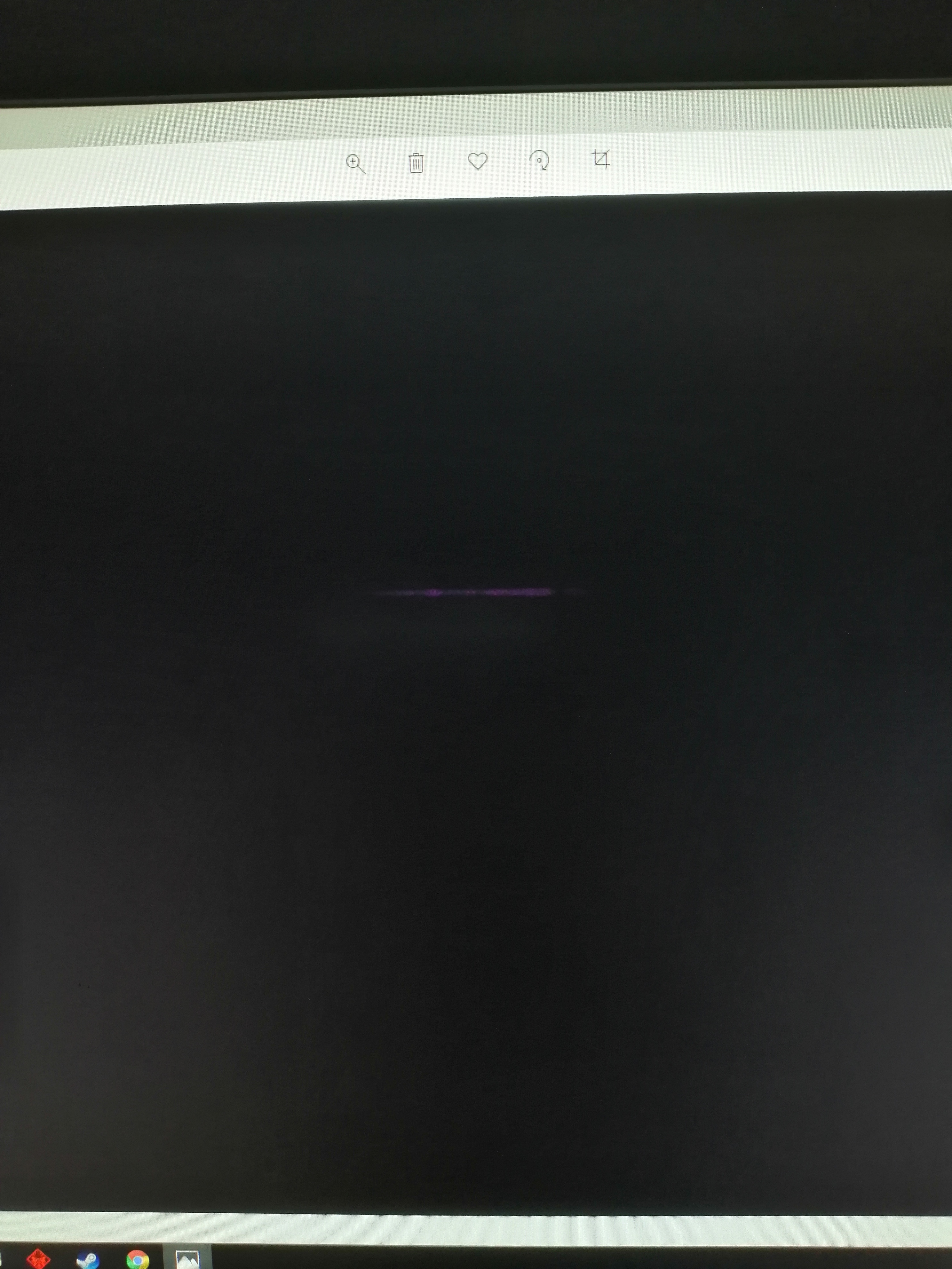 Small pink line appeared in centre of screen - HP Support Community ...
