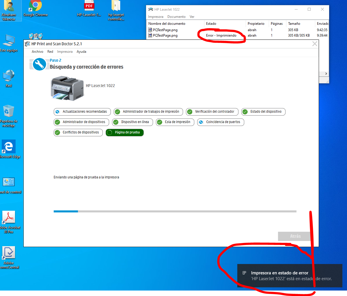 why the En3700 print server not work with hp laserjet 1020 HP