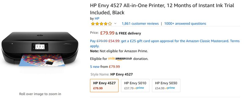 free trial instant ink