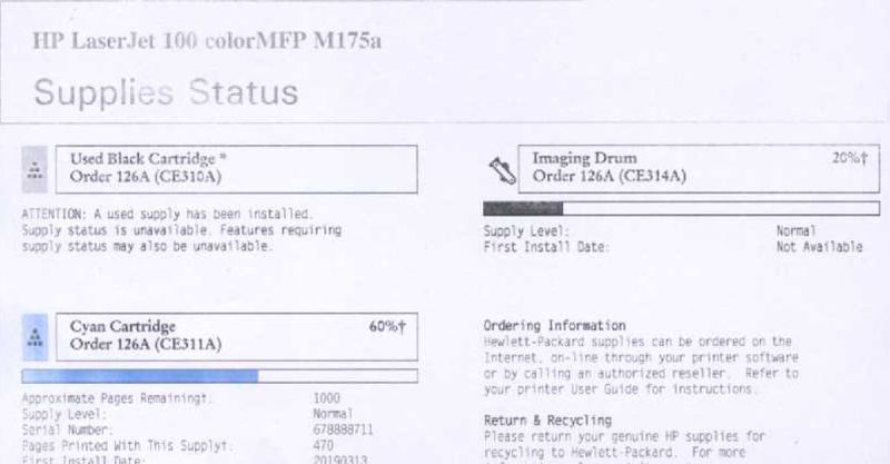 HP laserjet M175a Supplies Status.JPG