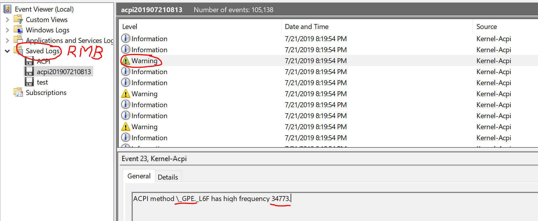 High CPU Usage - System/ACPI.sys - GPE.L6F Storm [Omen 15/17... - HP  Support Community - 7169255