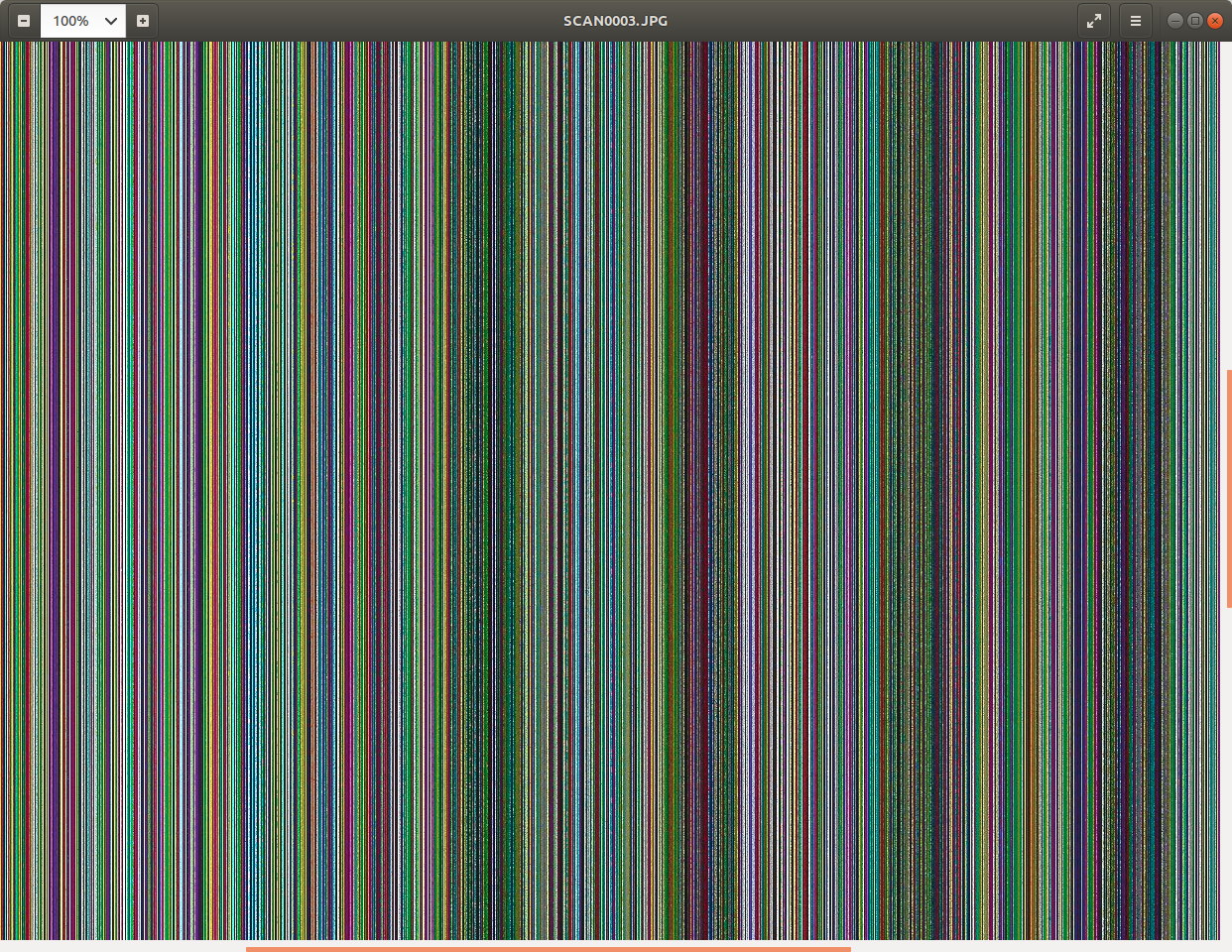 scanning produces vertical colored lines - HP Support Community - 6439982