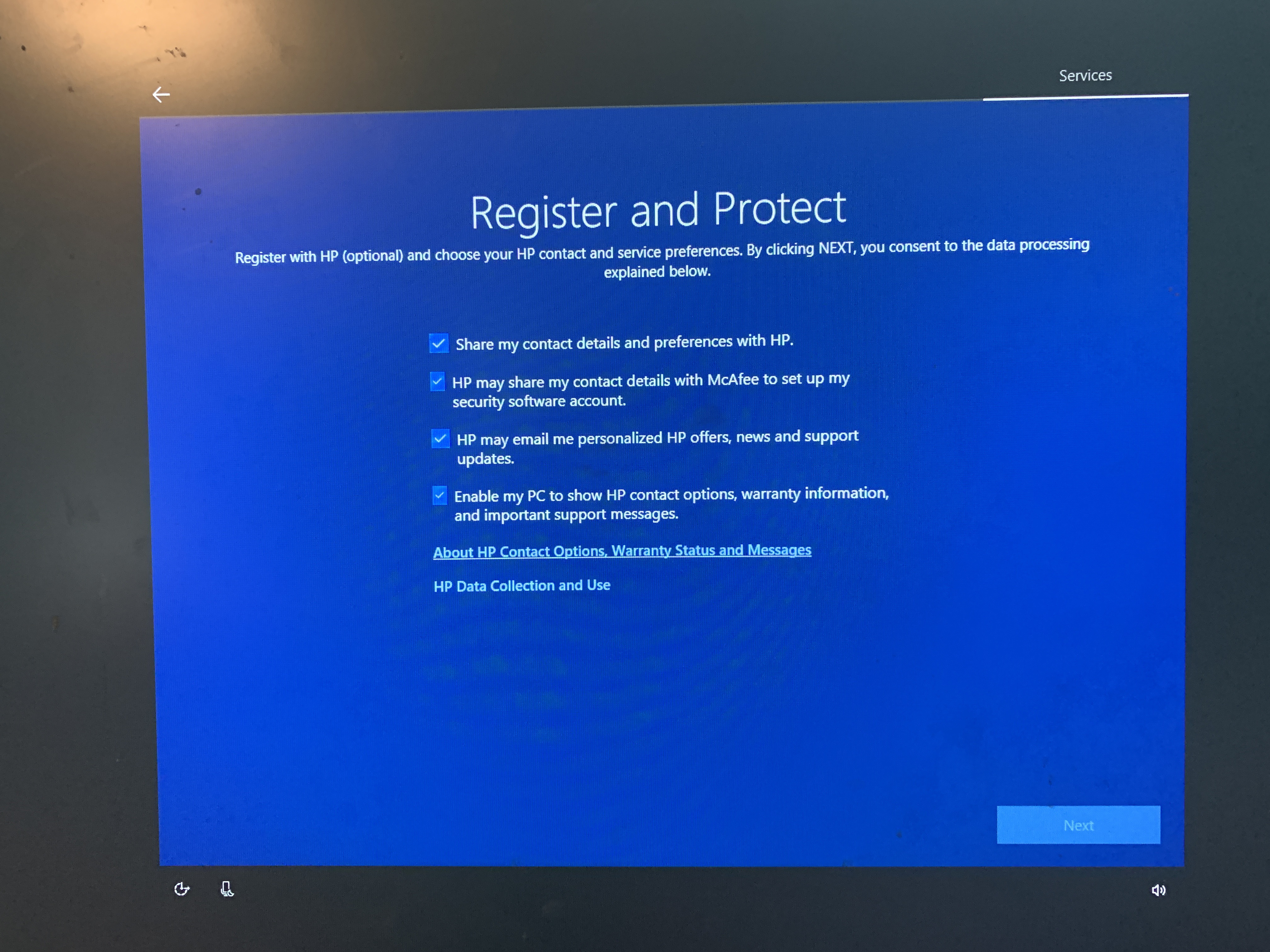 Solved: I can't get past the Register and Protect page. - HP Support  Community - 7187733