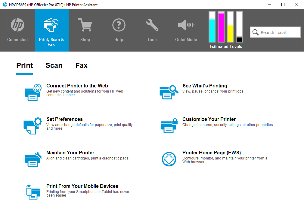 Hp printer assistant gone hp support community 7208032