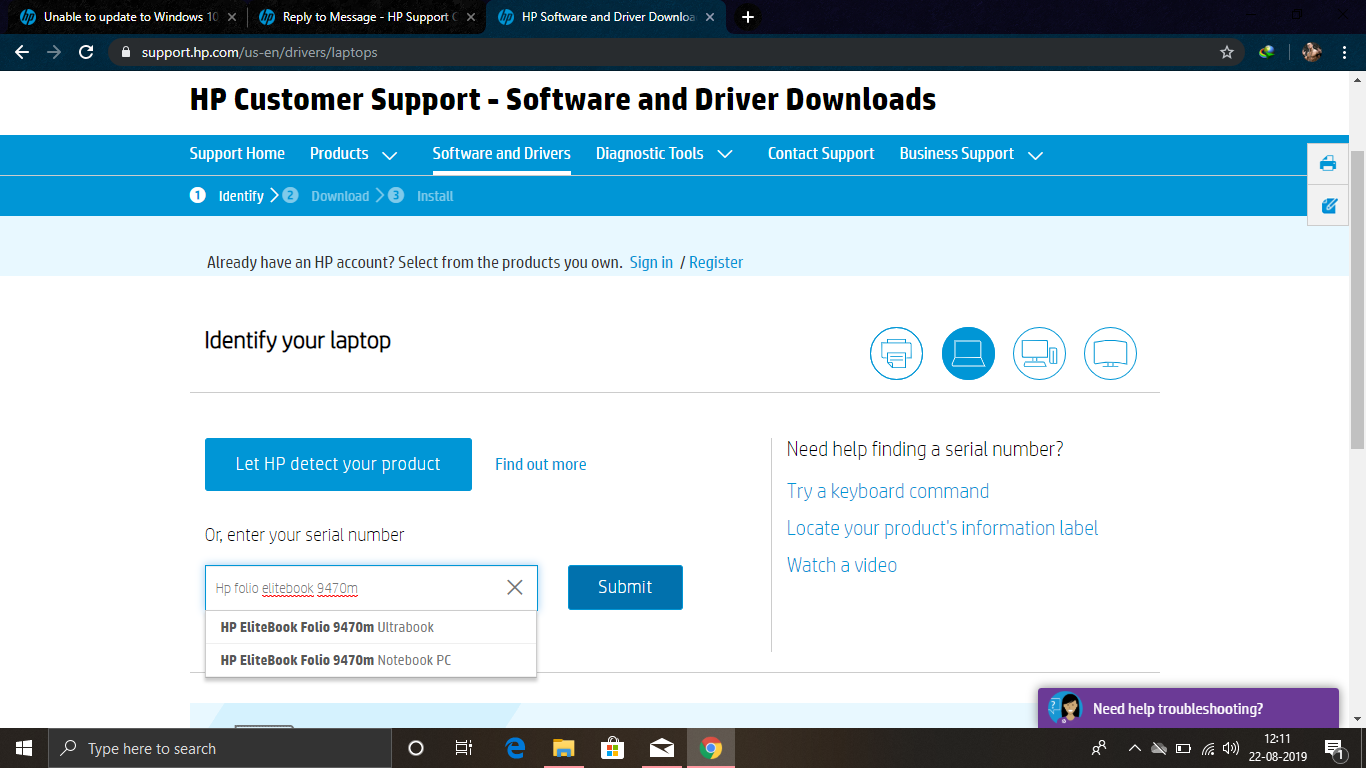 Unable to update to Windows 10, version 1903 (Intel RST) (ia... - HP ...