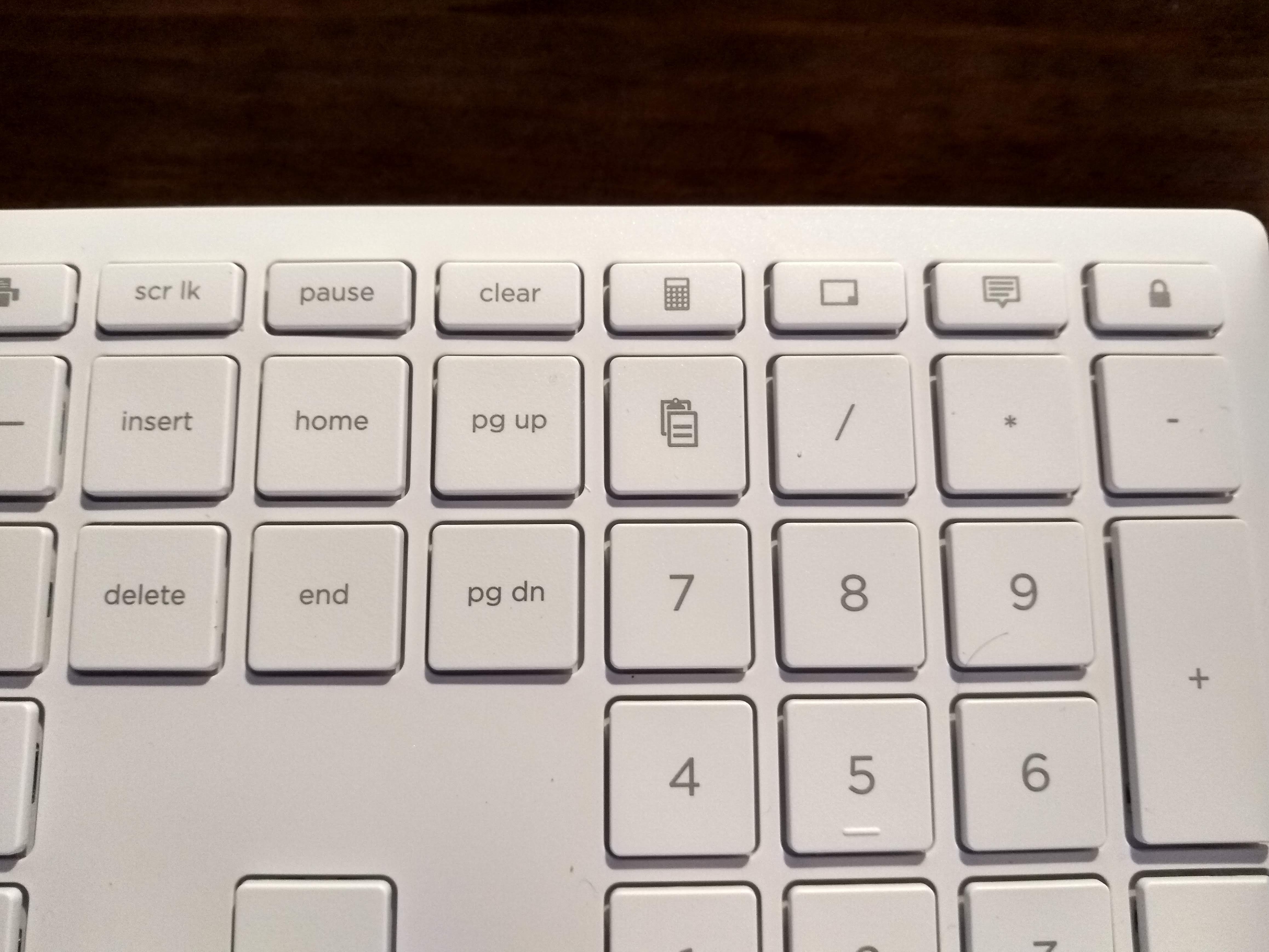 hp wireless keyboard print screen button