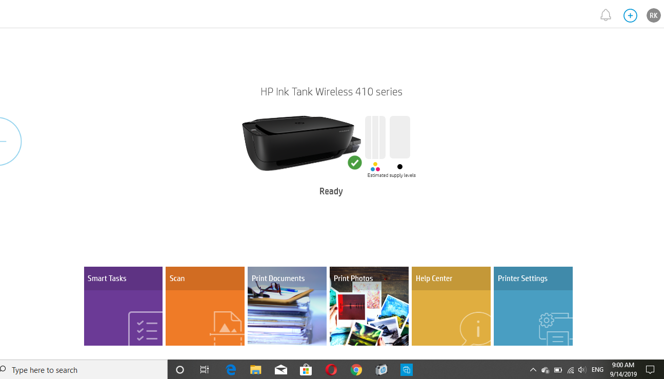 NOT showing ink level on hp smart nor in hp doc. - HP Support Community ...