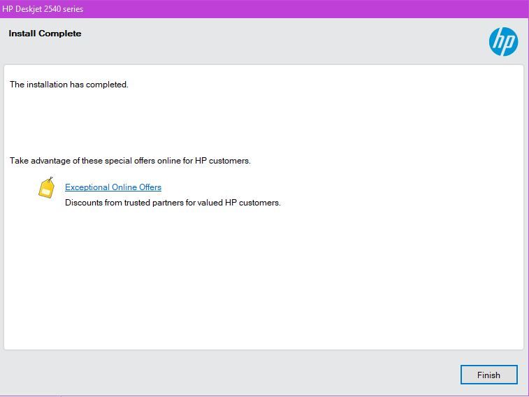 20190913g Pic showing Full Feature Driver Software as it finished the installation