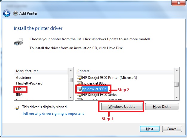 Drivers Hp 930C Windows Vista