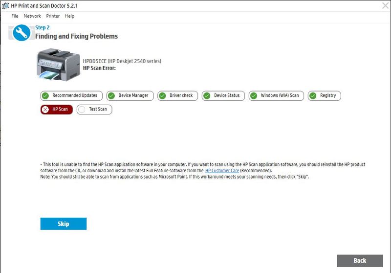 hp print scan software