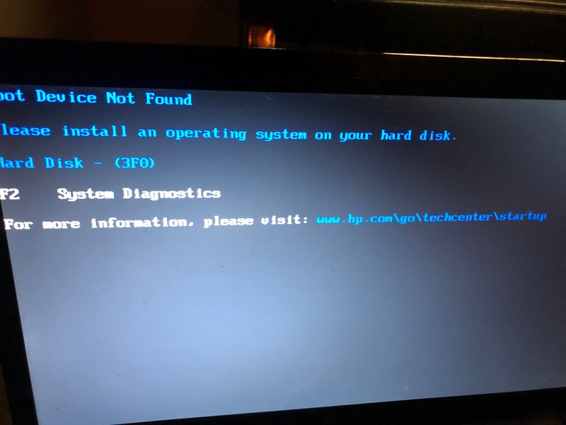 Laptop will not boot up - HP Support Community - 7249289