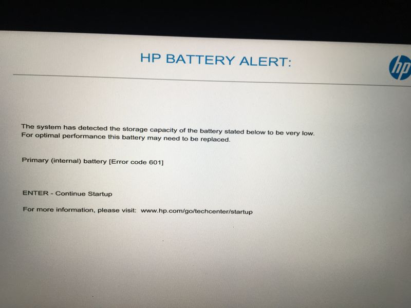 battery bought from ebay, don't think it's genuine HP. I 'm in dispute with the seller who is saying that I can charged to full 100% which I cannot.