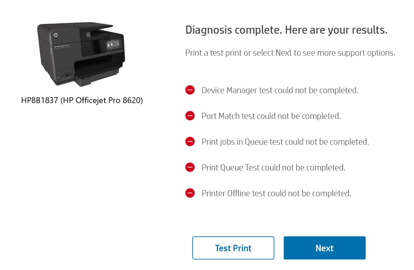 Lost all printers after automatic update to Windows 10 versi... HP