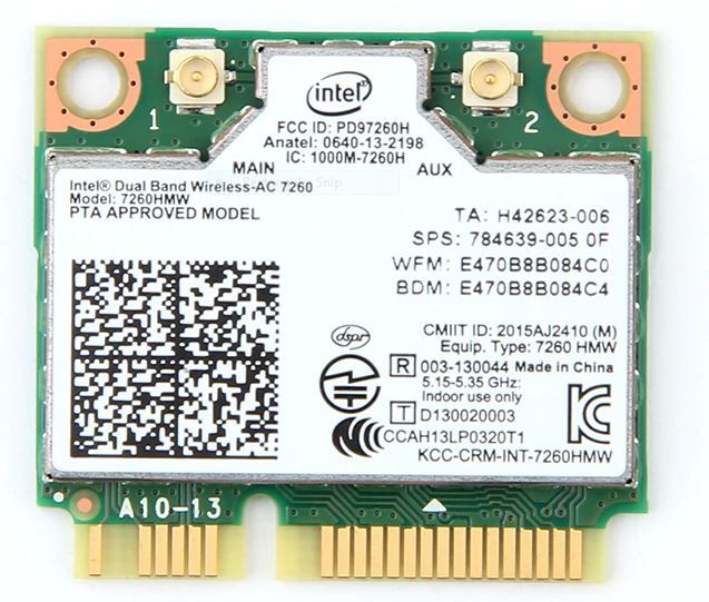 Upgrade Wifi Card To Intel Dual Band Wireless Ac 7260 Bios Hp Support Community