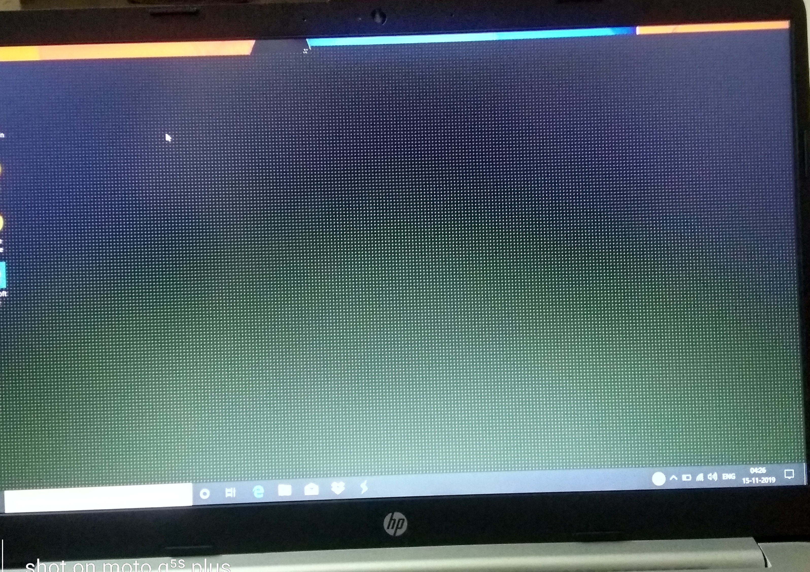 Solved: Showing black and white display after start up - HP Support ...