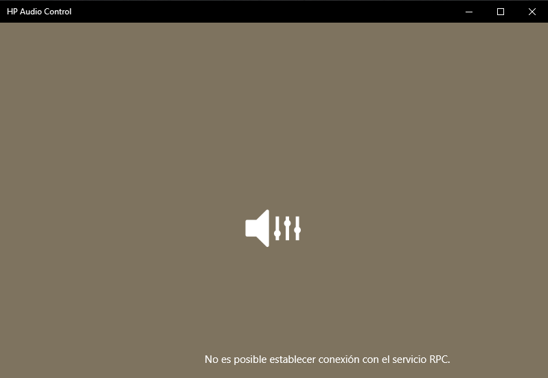 Solved: Unable to connect to RPC service, OMEN Audio Control - HP Support  Community - 7215525