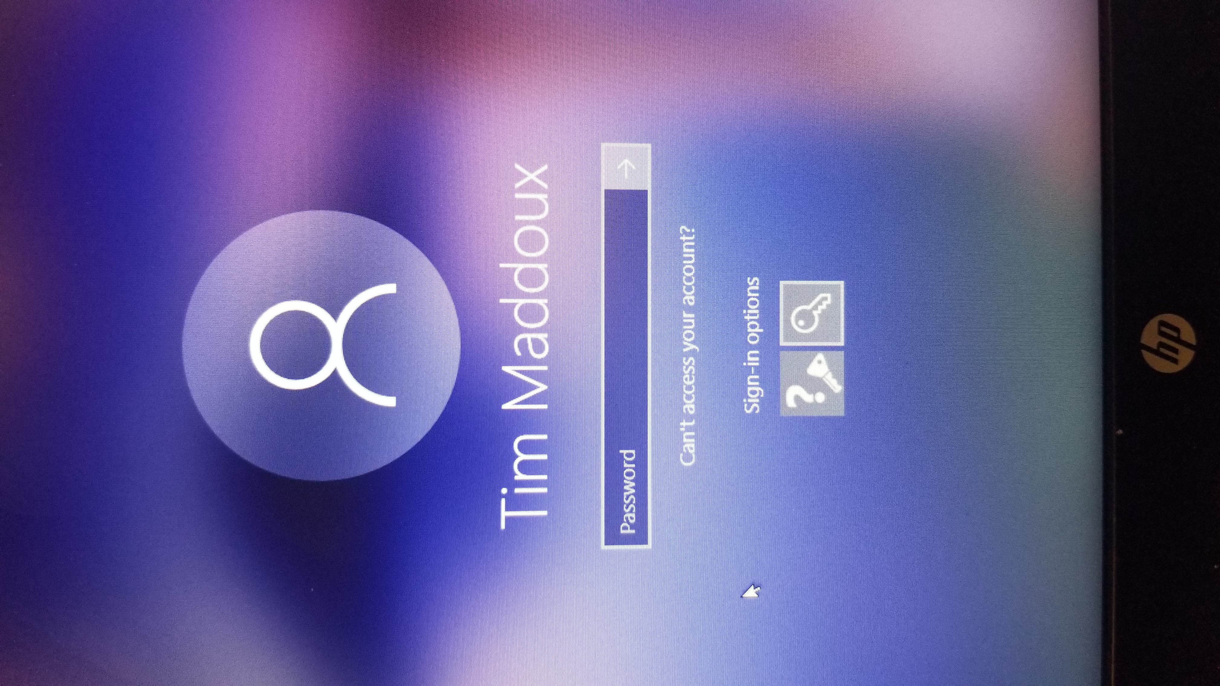 Fingerprint option not available at login. - HP Support Community - 7308108