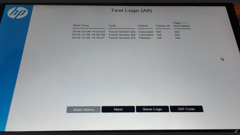 Transcript of test logs