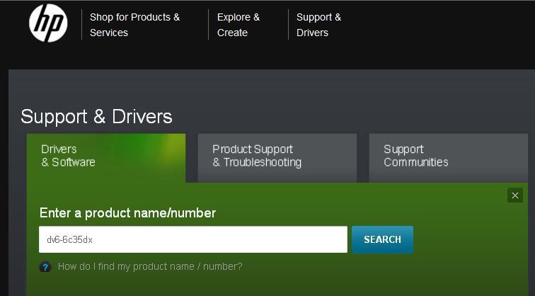 Enter model or product number screen.JPG