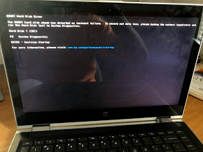 startup hard disk error - HP Support Community - 7341102