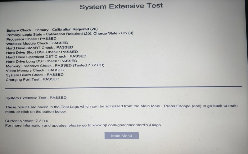 Test Results
