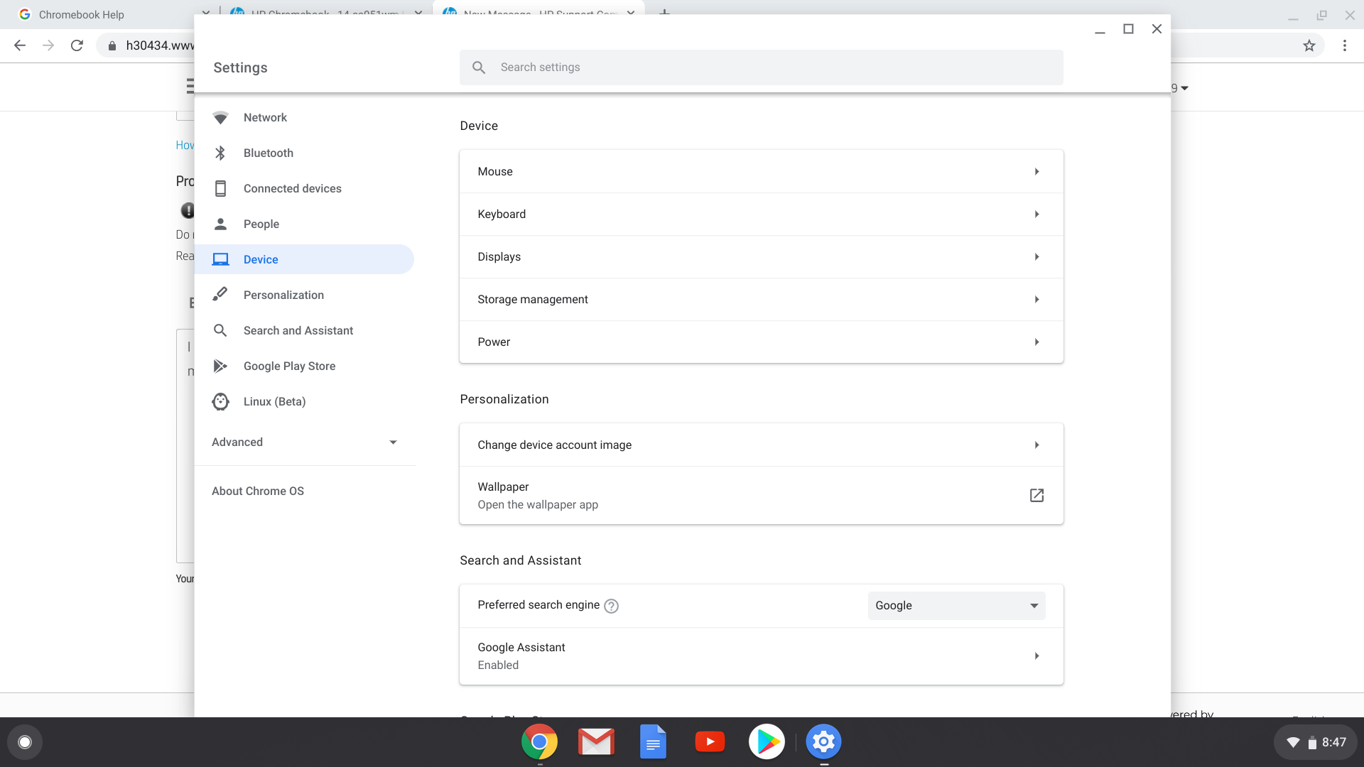 No option to choose touchpad/touchpad doesn't work HP Support