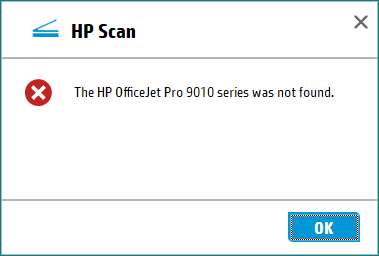 Solved: HP Officejet Pro 9018 - can't find scanner (but I can print) - HP  Support Community - 7378650
