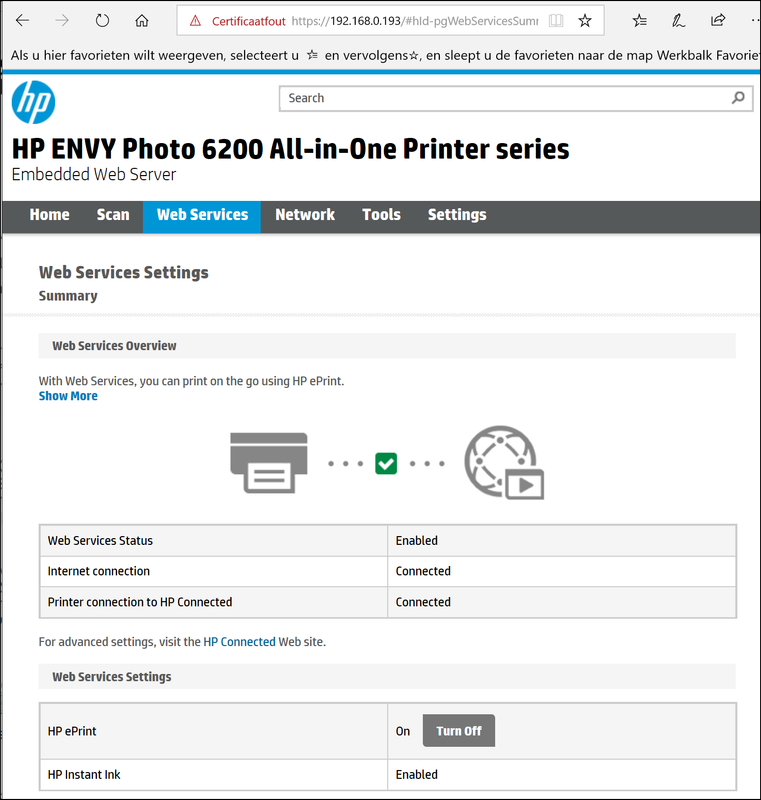hp connected ink