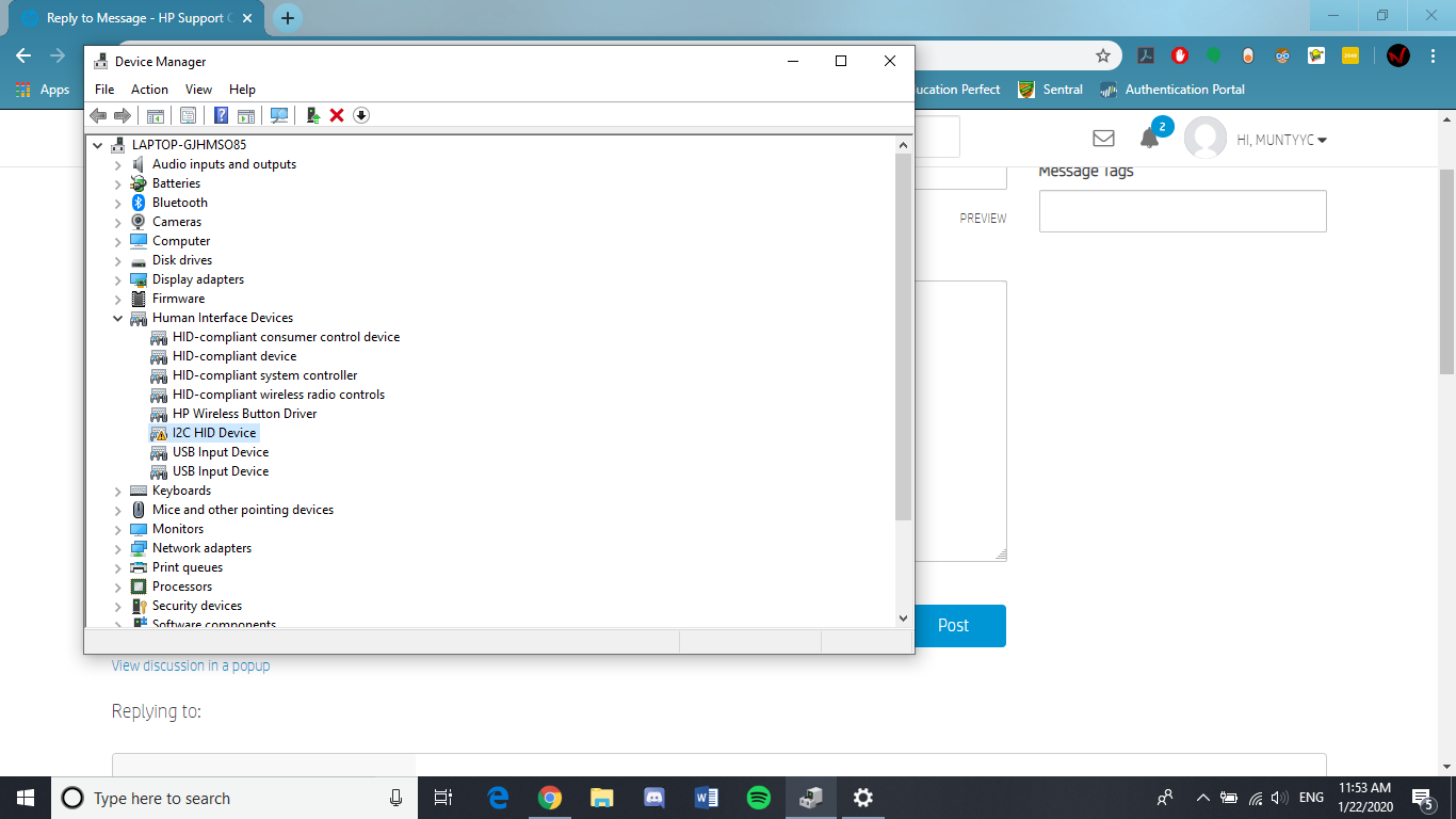 touchpad driver missing? HP Support Community 7383762