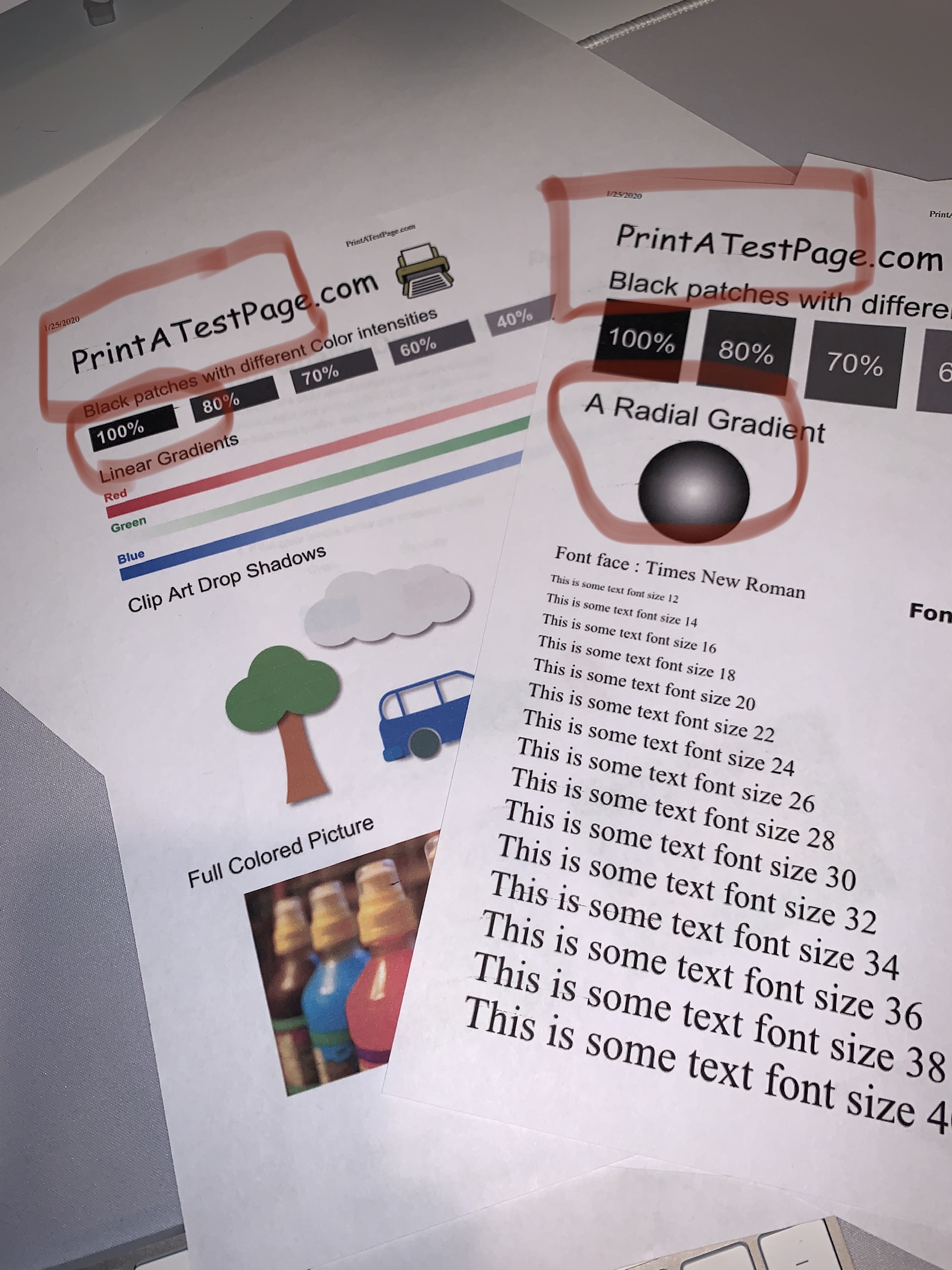 Officejet 250 smudge in same spots of page every time - HP Support ...