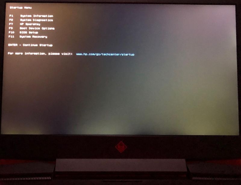 Yellow screen in black background