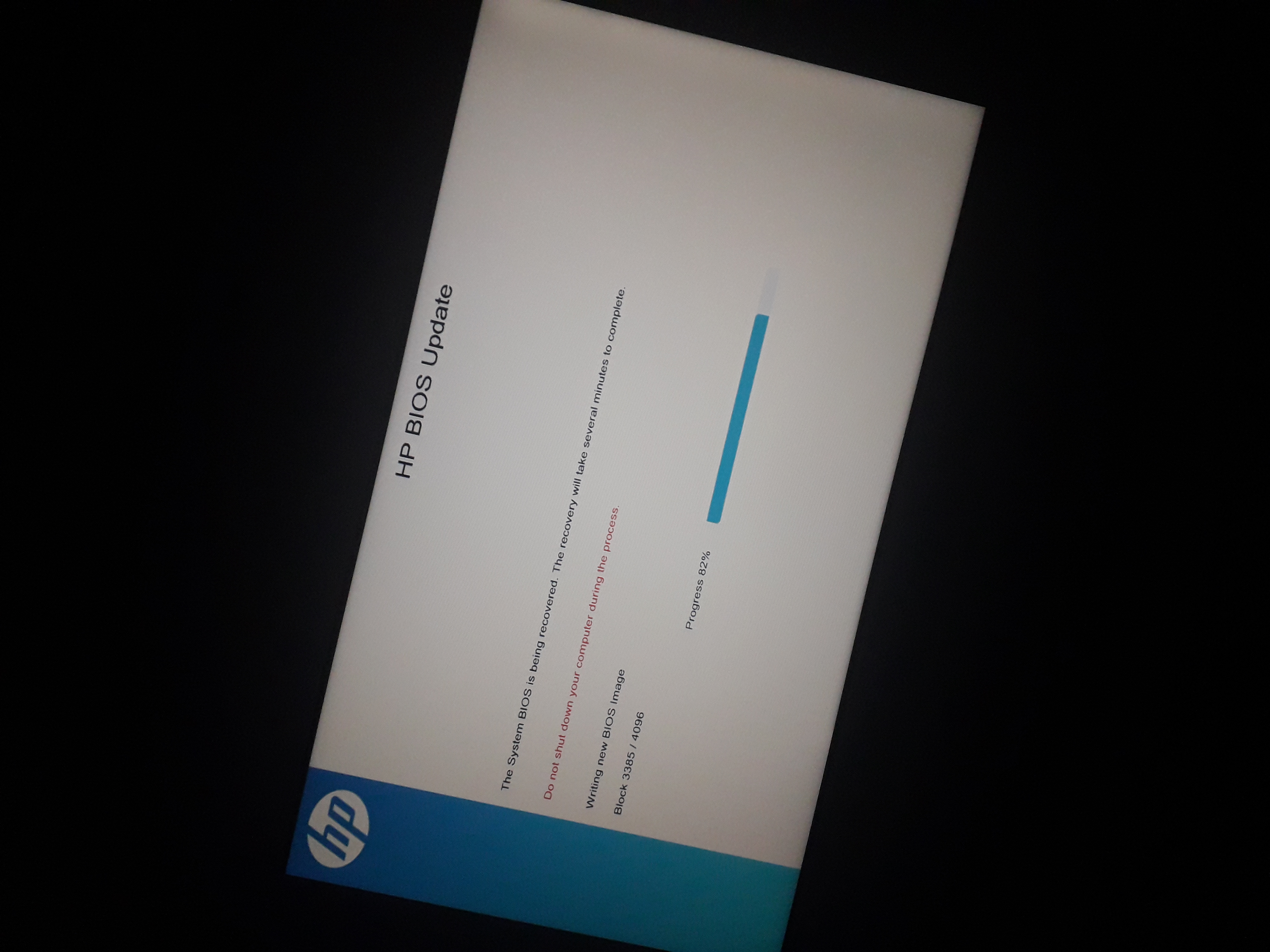 BIOS UPDATE STUCK - HP Support Community - 7458263