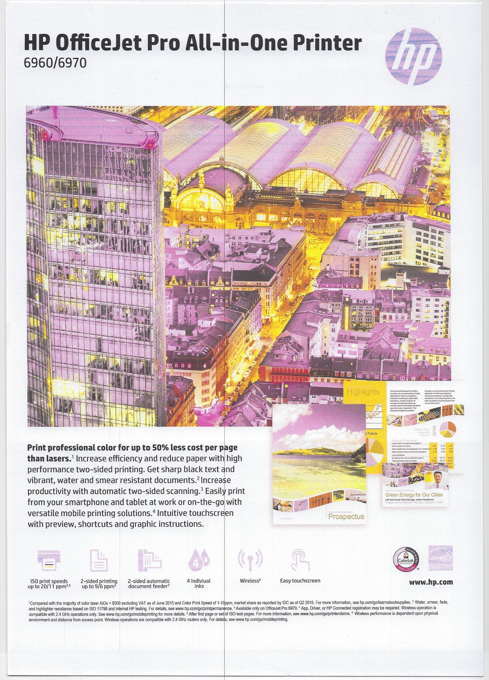 HP OFFICEJET PRO 6960 is not printing BLUE HP Support Community 7458476