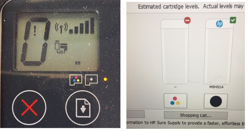 why does my HP ink tank wireless 415 print quality does not