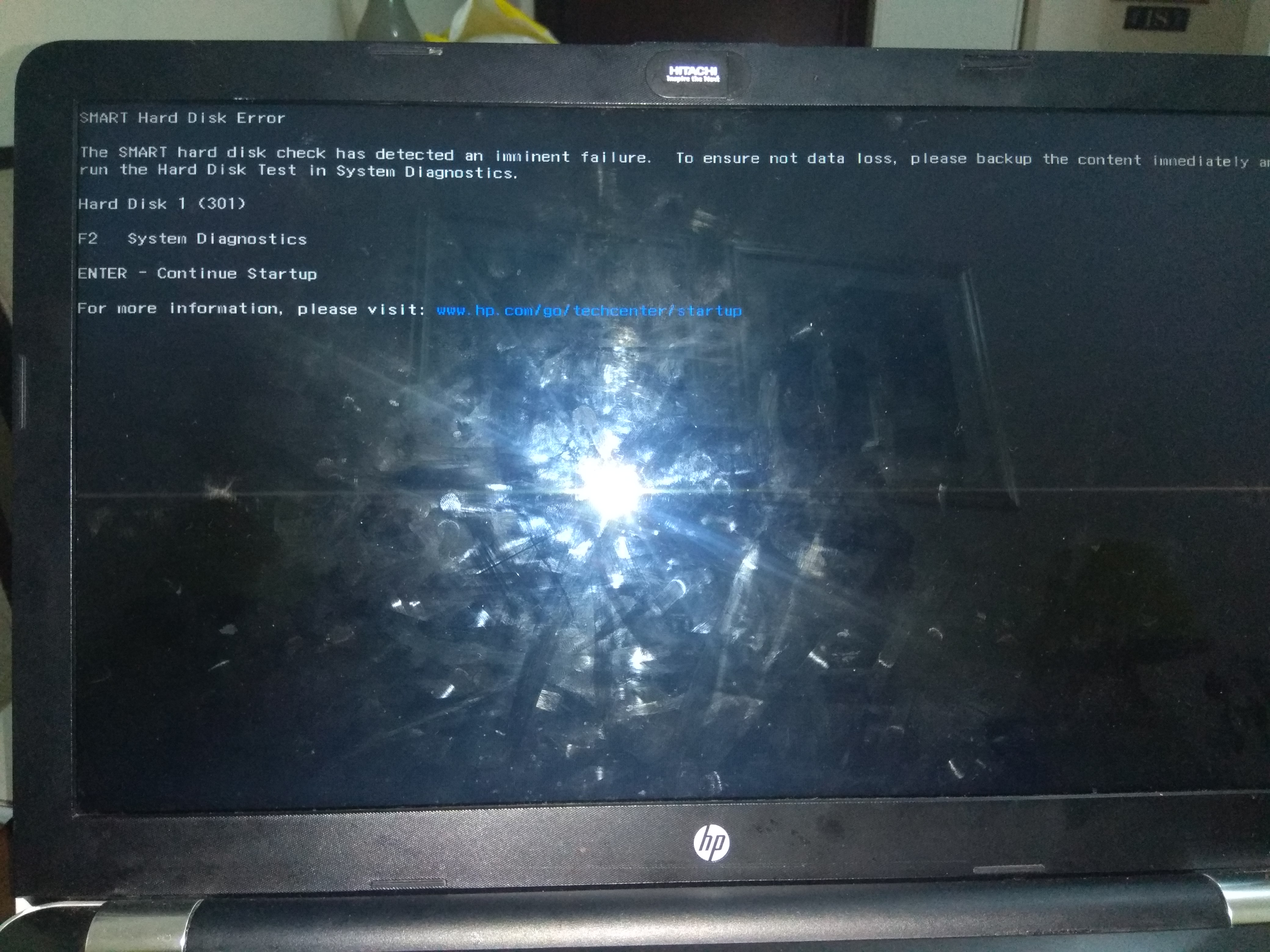 Smart Hard disk Error - HP Support Community - 7463607
