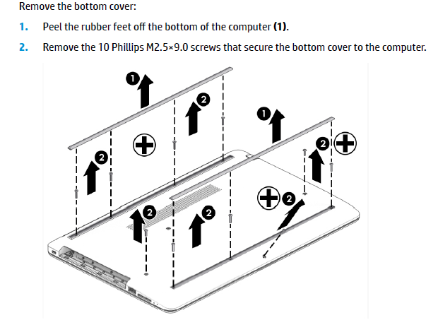 Can't remove back cover - HP Support Community - 7490725