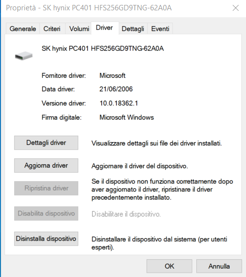 Latest SSD driver is 14 years old from microsoft ?! (Sk hyni... - HP  Support Community - 7496677