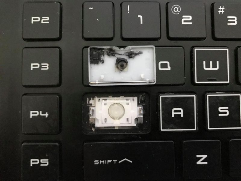 Caps lock key