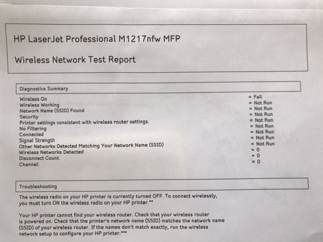 Solved: LJ Pro M1217nfw can't connect to printer - HP Support Community -  7507420